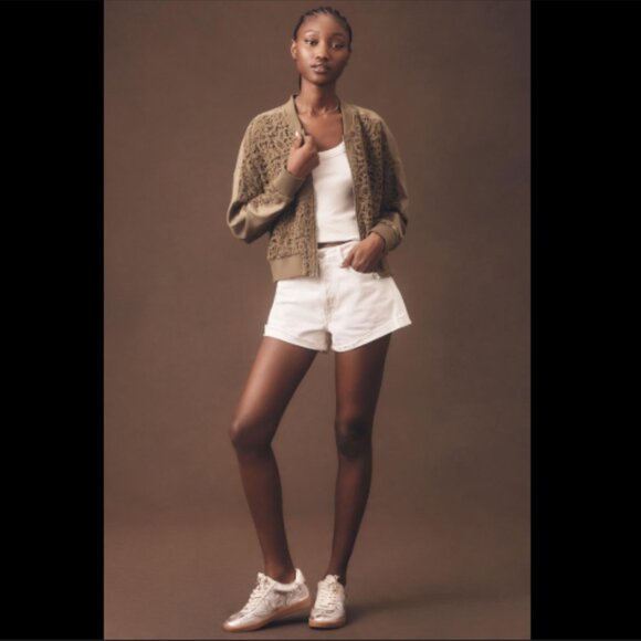 Brand New by Anthropologie Crochet Bomber Jacket - Picture 5 of 15